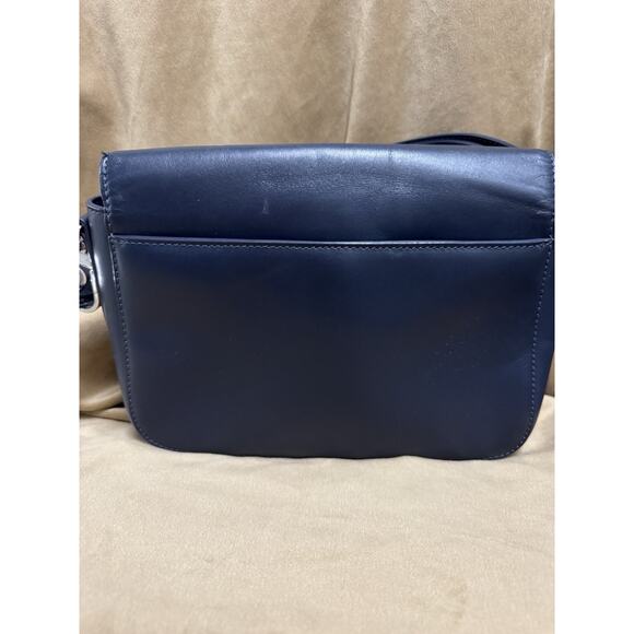 NWT Michael kors quiet designer Shoulder Leather Navy Blue - Picture 4 of 13